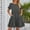 Black, variant on Baqcunre Summer Dress Women'S 2023 Casual Summer Crew Dress Square Neck Short Sleeve Tiered Ruffle Boho Swing Dresses Women'S Casual Dresses Midi Dress Black Dress L
