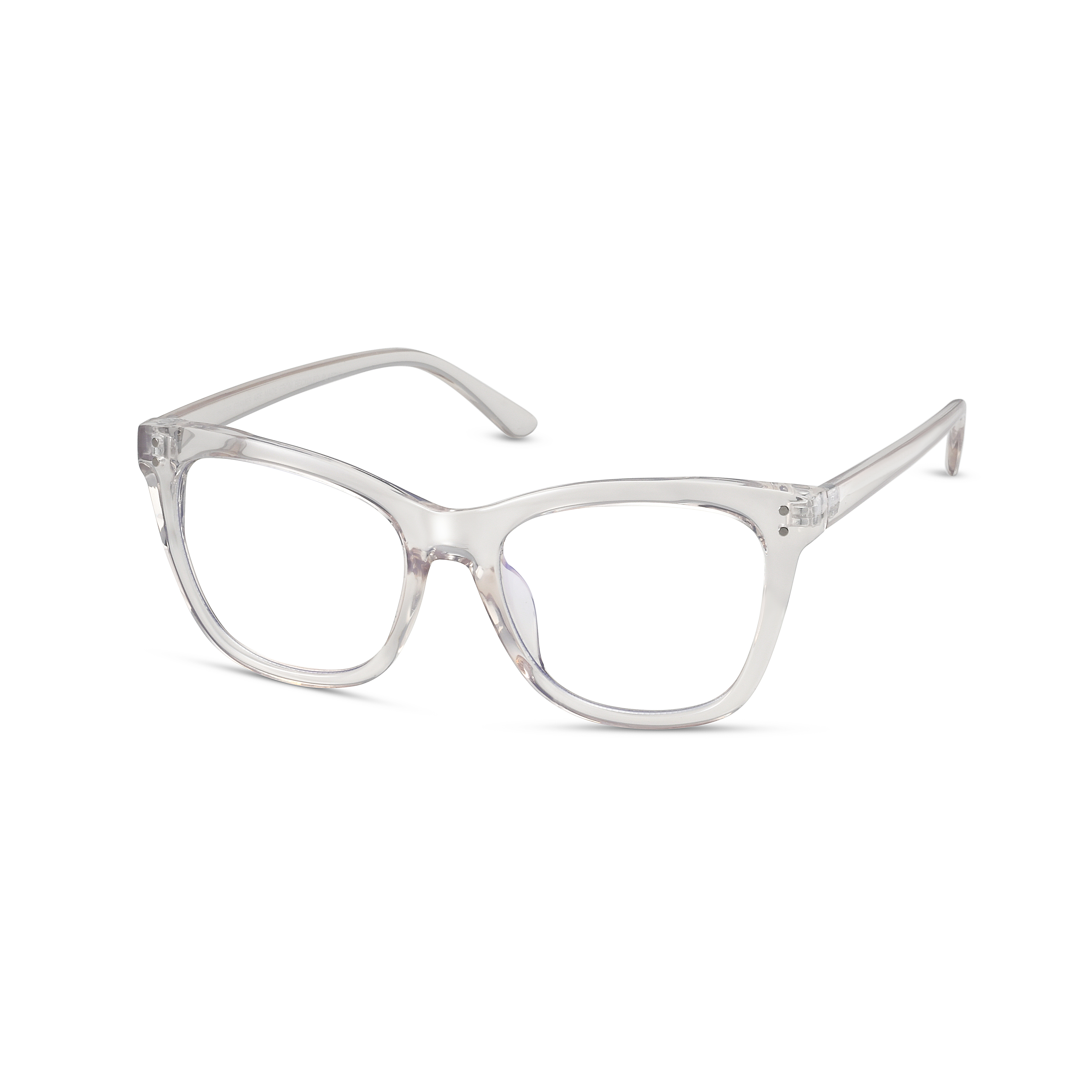 TWELVE Eyewear Unisex Frames Blue Light Blocking Lens Crystal Champagne Glasses