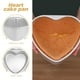 thumbnail image 3 of WORGEOUS 2 uds molde para pasteles multifunción molde para pasteles molde para hornear de Metal forma de corazón lata para hornear pasteles, 3 of 8
