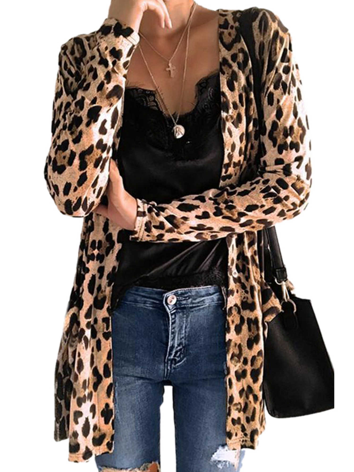 animal print cardigans