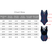 Hilor Women One Piece Swimsuit Sexy Criss Cross Back Monokinis Bathing Suit