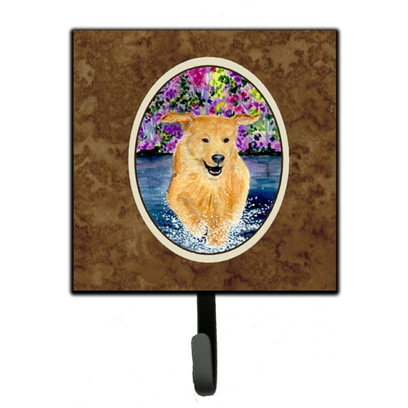 Carolines Treasures SS8627SH4 Golden Retriever Leash Holder or Key Hook, Small, Multicolor