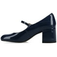 thumbnail image 2 of Journee Womens Okenna Low Heel Square Toe Pumps, Widths Available, 2 of 8
