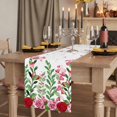 thumbnail image 2 of Table Runners 72 Inches Long Dress Scarves, Valentine's Day Farmhouse Kitchen Table Runner, Coffee Tablerunners, Pink Red Roses Love Heart Eucalyptus Leaves 16x72 Inch, 2 of 9