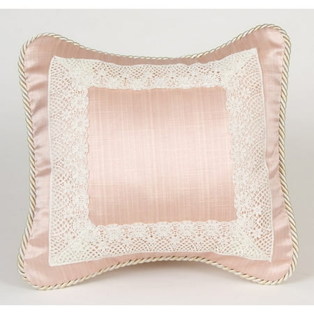 Glenna Jean Madison with Lace Throw Pillow