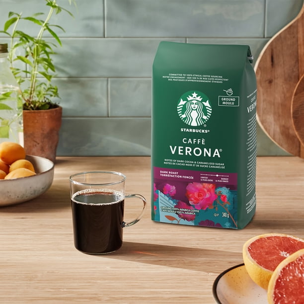 STARBUCKS Caffé Verona Dark Roast Ground Coffee Bag - Walmart.ca