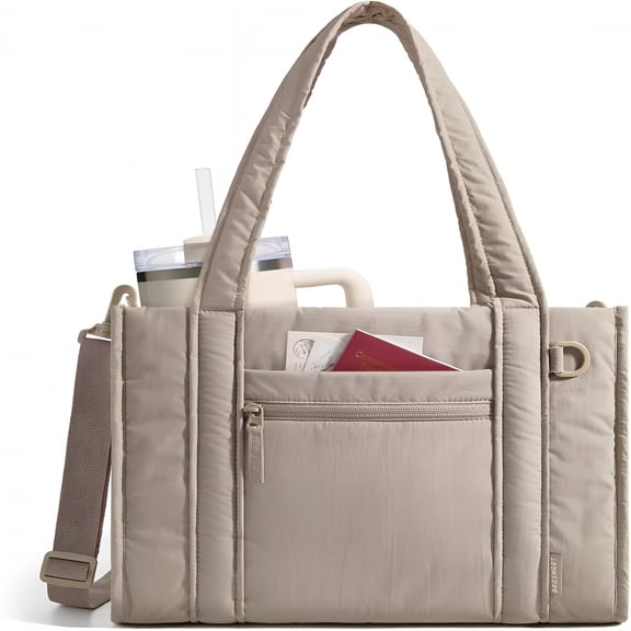 AOMRCOL Boxy Tote Bag for Women,Crossbody Bag with Zipper,Bow Purses for Travel Work College