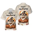 thumbnail image 3 of Happy Halloween Ragdoll Witches Hat Pumpkin Carving Hawaiian Shirt Breathable Summer Unisex Merch Cat Lover Kitten Owner Gifts Idea - 02019, 3 of 6