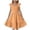 Orange, variant on XINXIAOO Girls Summer Dresses Cute Double Layer Ruffled Sleeve Smocked Flowy Dress Fluffy Summer Dresses Casual Party Sundress for Kids, Size 3T-14Y