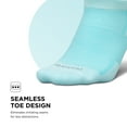 thumbnail image 5 of Feetures High Performance Max Cushion Ankle Sock - No Show Socks for Women & Men with Heel Tab - Sea Glass, L (1 Pair), 5 of 7