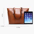 thumbnail image 4 of Women Handbag Vintage Large Capacity Fashion Simple Tote Handbag Shoulder Bag, 4 of 10