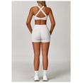 thumbnail image 2 of Conjuntos de entrenamiento for mujer, 2 piezas, sujetador deportivo, camiseta sin mangas, polainas de cintura alta, gimnasio, yoga, ropa activa, camiseta de entrenamiento for mujer, 2 of 6