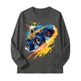 thumbnail image 5 of Gubotare T Shirt Boys Shirts for Kids Boys Girls Tshirt Stripe Long Sleeve Tees Tops Size 11-12 (Grey,11-12 Years), 5 of 5