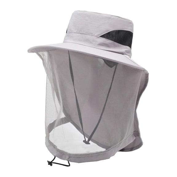 Mosquito Head Net Hat for Men Women Sun Protection Fishing Hat with Veil Mesh Protects from Insect for Hiking Outdoor Activities