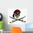 thumbnail image 1 of Pirate Skull Wall Decal by Wallmonkeys Peel and Stick Graphic (18 in W x 15 in H) WM15446, 1 of 4