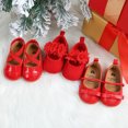 thumbnail image 4 of Yoyauz Baby Girl Mary Jane Shoes Anti Slip Rubber Sole Ballet Slippers Princess Dress Wedding Shoes Newborn Kids Shoes Toddler Shoes, 4 of 5