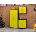 thumbnail image 2 of Eiffel 3-Piece Storage Garage Set in Matte Black and Yellow, 2 of 7