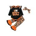 thumbnail image 2 of Baby Halloween Outfit Long Sleeves Romper + Flare Trousers + Headband, 2 of 10