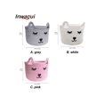 thumbnail image 2 of Inwagui 1pc Cute Cat Storage Basket Collapsible Toys Basket Soft Rope Woven Hamper Cabinet Storage Box Home Decor Closet Shelf Basket Organizer, 2 of 5
