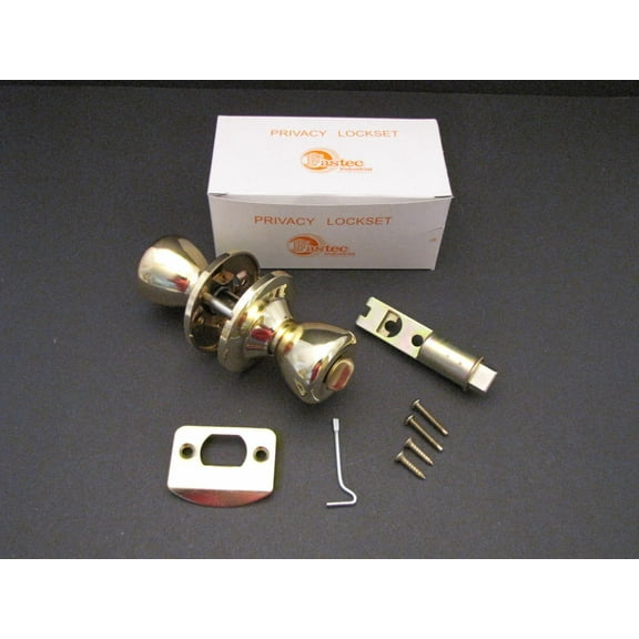 Mobile Home Door Knob Interior Privacy Locking Polished Brass