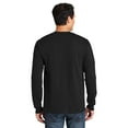 thumbnail image 3 of Gildan Ultra Cotton Men’s Long Sleeve T-Shirt, Durable, Crewneck Classic Fit Tee, Black, S, 3 of 5