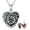 J-Rose, variant on CACA LADY Rose Heart Locket Necklace that Hold 2 Photos Sterling Silver Personalized Customized Jewelry Memory Photos Keep Someone Near to You Rose Picture Locket Pendant Heart Locket Necklace for Wo