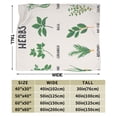 thumbnail image 3 of Kll Fleece Blanket Plush Throw Blanket Herbs,Soft Fuzzy Cozy Flannel Blanket For Couch Sofa Bed.(80"X60"), 3 of 9