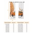 thumbnail image 6 of Fsddascl Orange Maple Fall Blackout Curtains for Bedroom/Living Room, Thermal Insulated Kitchen Curtains, Thanksgiving Gnomes Truck Pumpkins Grommet Darkening Window Treatment Drapes 42"x84"x2, 6 of 6