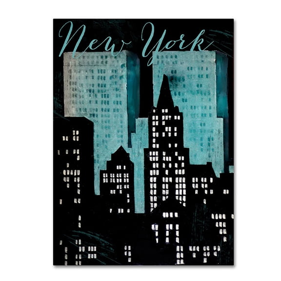 Trademark Fine Art "Retro Cities I" Canvas Art by Color Bakery