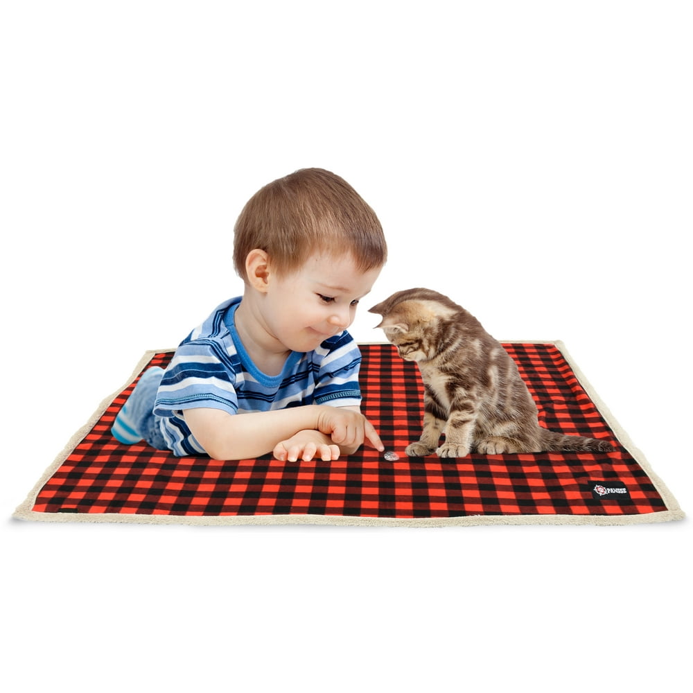 Pawsse Waterproof Pet Mat Sherpa Pet Blanket Cushion 50” x 30