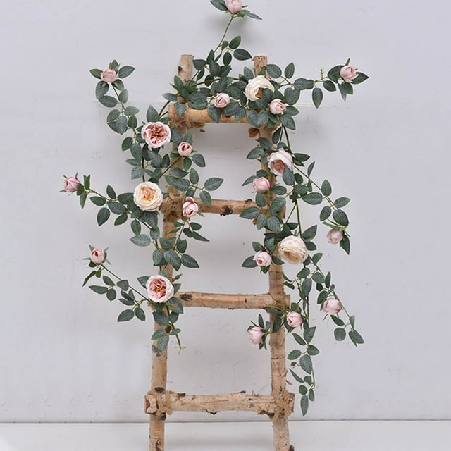 Birdeem Wall Hanging Stripsartificial Rose Cane Ceiling Pipe Rattan Decorative Cover Wrapped Wall Hanging False Rose Strips