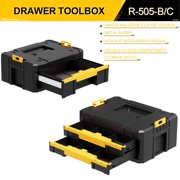 AIRAJ 4-in-1 Rolling Tool Box with Wheels, Stackable Modular Tool Storage System with Drawers, 755lbs Heavy Duty Mobile Tool Chest Organizer for Mechanic, Garage & Professional Workshop