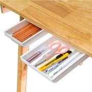 Desk Pencil Drawer Organizer, Large Capacity Pop-Up Student Storage Hidden Desktop Drawer Tray, Great for Office School