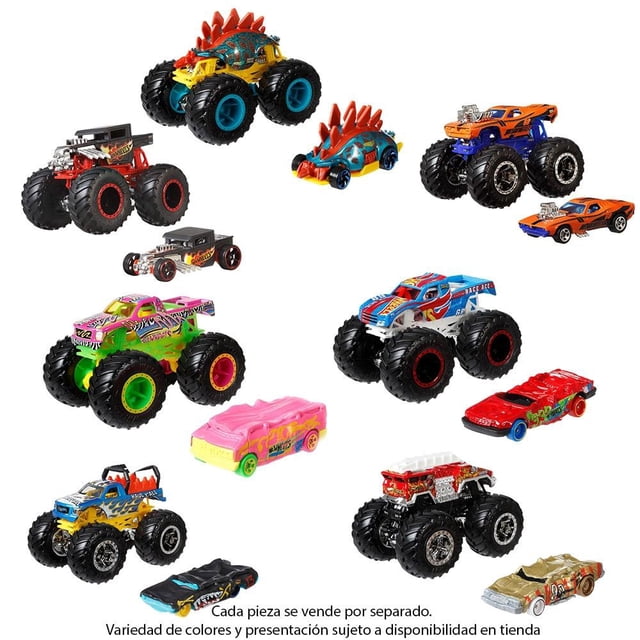 Vehículo de Juguete Hot Wheels Monster Trucks Escala 1:64 + Die Cast Varios Modelos 1 pza