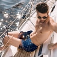 thumbnail image 2 of luoweisi Men's Beach Shorts Quick Dry Swim Trunks with Mesh Lining Christmas Elk L, 2 of 5