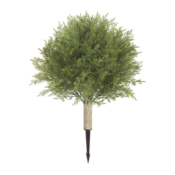 Árbol bocetado artificial con estaca para la puerta de entrada, arbusto artificial para Verde