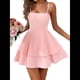 thumbnail image 1 of Vestido Corto de Verano con Lazo y Espalda Descubierta para Mujer Modelos de Vestidos Halter Rosa XL, 1 of 10
