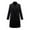 Black, variant on kakina CMSX Womens Jackets Plus Size , Women Solid Double Breasted Button Front Style Plus Size Coat Tops Black, XXL