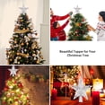 thumbnail image 4 of Decoración para árbol de Navidad DG-Direct estrella iluminada color plateado, 4 of 7
