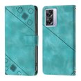 thumbnail image 2 of Compatible with OnePlus Nord N300 Classic Embossed PU Leather Case with Card Holder Shockproof Cover, 2 of 5