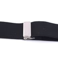 thumbnail image 3 of Mens Back Button Suspenders Heavy Duty Adjustable Elastic Black, 3 of 8