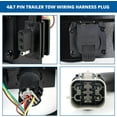 YIUIY 4 & 7 Pin Trailer Tow Wiring Harness Plug Compatible with 1999