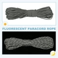 thumbnail image 4 of Uxcell Corde Paracorde Réfléchissante, Corde Paracorde Fluorescente pour Camping Randonnée Pêche Gris 98 Pieds, 4 of 7