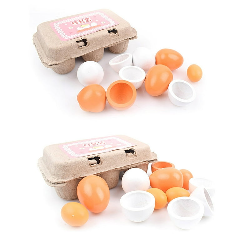 Wooden Toys Eggs - Paintable - Set of 6 Wood Toy Eggs - Sensory Play –  SimplytoPlay