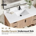 thumbnail image 6 of Vitre 48" Single Sink Bath Vanity in Aged Natural Oak with Composite Stone Top, 6 of 16