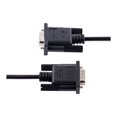 thumbnail image 5 of StarTech.com 3m RS232 Serial Null Modem Cable, Crossover Serial Cable w/Al-Mylar Shielding, DB9 Serial COM Port Cable Female to Male, Compatible w/DTE Devices - Tool-Less Design w/Thumbscrews, Black, F/M (9FMNM-3M-RS232-CABLE) - Null modem cable - DB-9 (F) to DB-9 (M) - 10 ft - molded, thumbscrews, crossover - black, 5 of 5