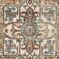 thumbnail image 6 of SAFAVIEH Vintage Persian Gerard Geometric Polyester Area Rug, Charcoal/Olive, 4' x 6', 6 of 7