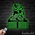 thumbnail image 3 of Handmadetneonsign Wrestling Medal Hanger, Trainer Metal Sign Wall Decor, House Metal Decor 54341, 3 of 5