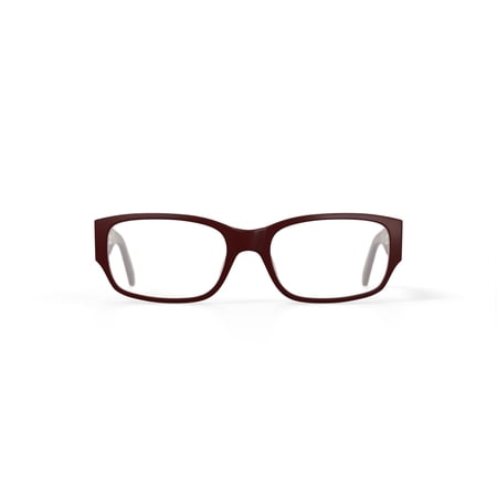 Vendela Women's V1001 Rectangular Prescription Eyeglasses with Case, Cherry Red