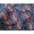 thumbnail image 4 of oneOone Silk Tabby Fabric Floral & Paisley Block Print Fabric By The Yard 42 Inch Wide, 4 of 4
